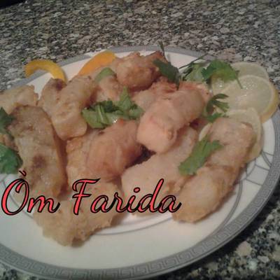  أصابع السبيط المقليه بالدقيق 