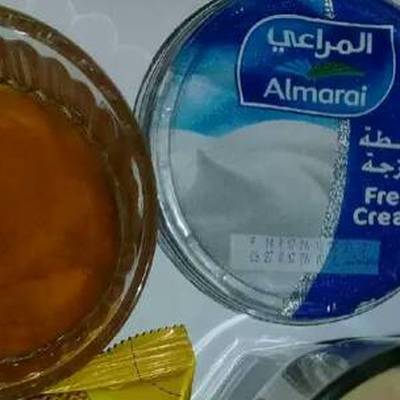  الفطور قشدة وعسل.❤ 