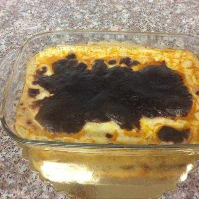  بطاطس باللحمه المفرومه والبشاميل 