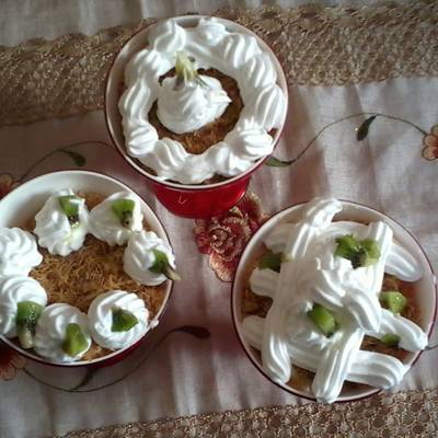  كنافه بالكيوى والكريم شانتيه 