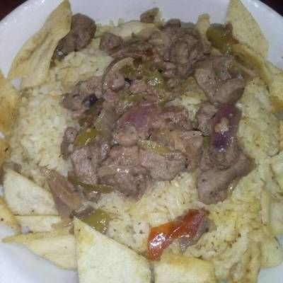  فته شاورما الكبدة 