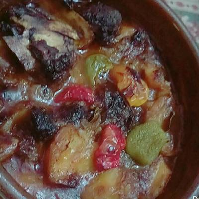  طاجن لحمه بالبطاطس 