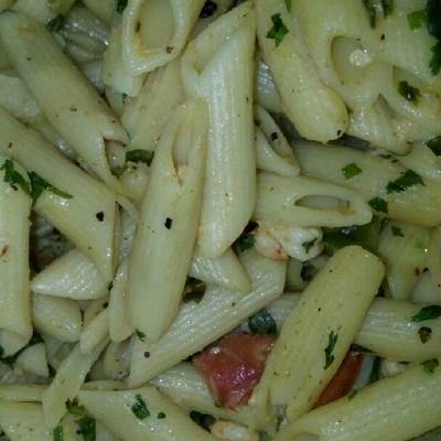  مكرونة بالجمبري 