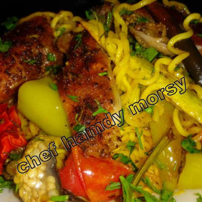  فراخ بانججينج ونوديلز على الطريقة الأندونيسية  ,شيف حمدي مرسي, 