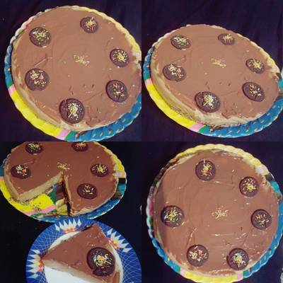  كيكه القهوه على البارد بدون فرن 