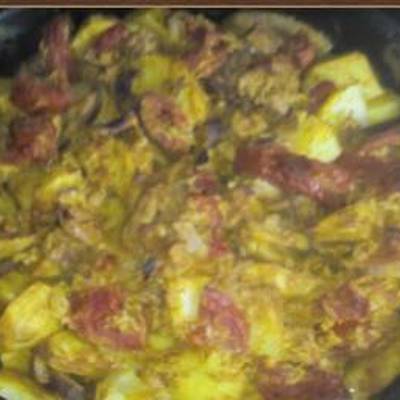  صينية بطاطس بالتونة و الكاري دايت 