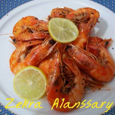  جمبري بالثوم والزعتر 