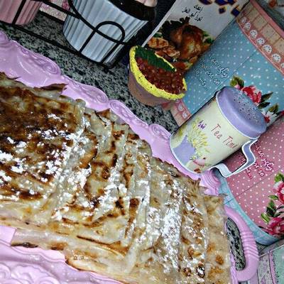  فطير رقيق بالسكر واللبن 